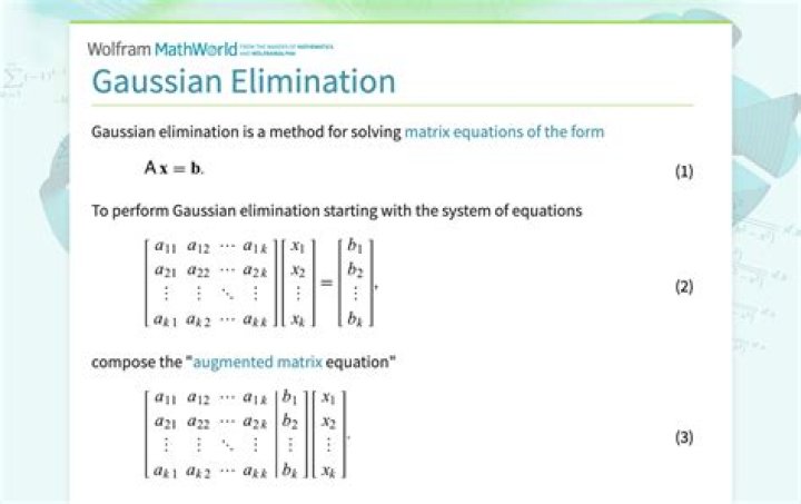 Can Matlab do Gaussian elimination?