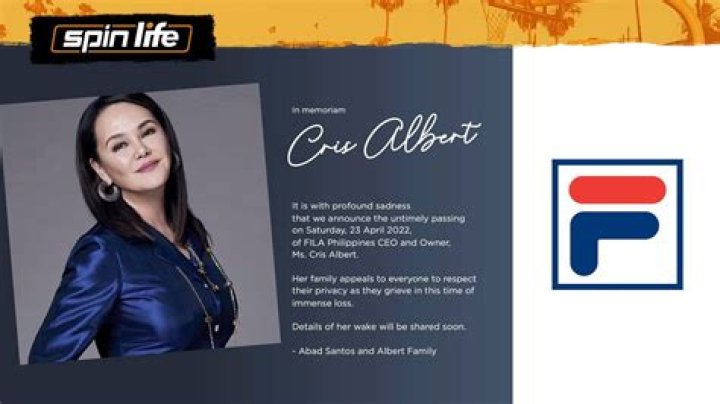 
Cris Albert: Obituary Details 
