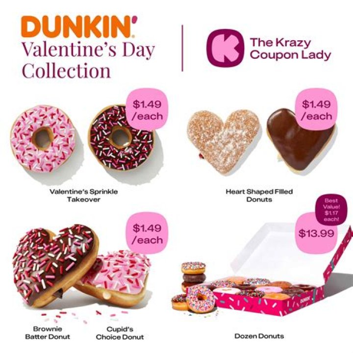 Does Dunkin have Valentine donuts?