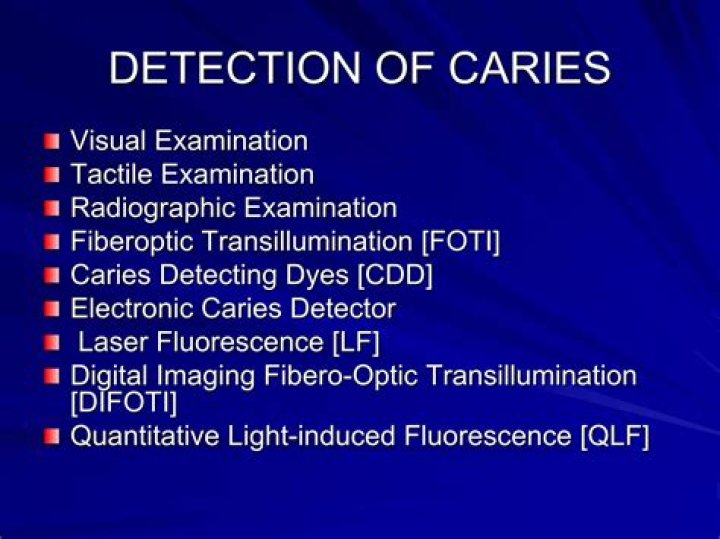 How are carious lesions detected?
