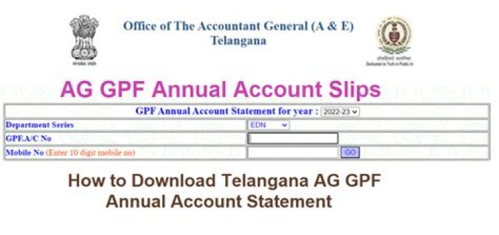 How can I get GPF annual statement in Kerala?