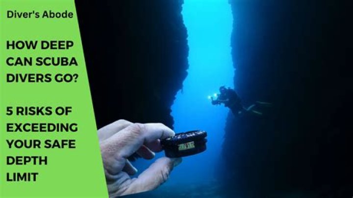 How deep do cliff divers go in the water?