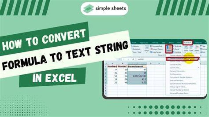 How do I convert string to int in Excel?