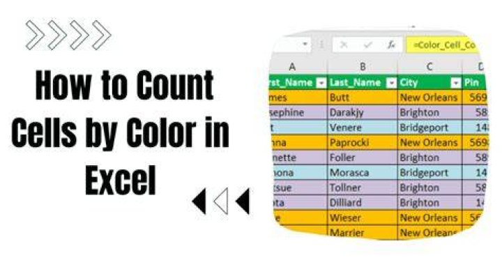 How do I count cells by color font in Excel?