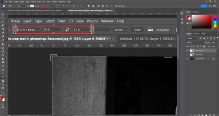 How do I crop an image in Solidworks?