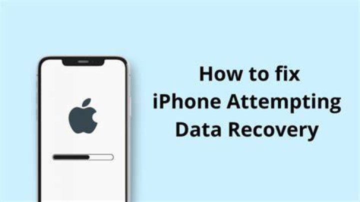 How do I fix my iPhone stuck at attempting data recovery loop?