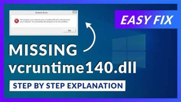 How do I fix VCRUNTIME140 dll missing?