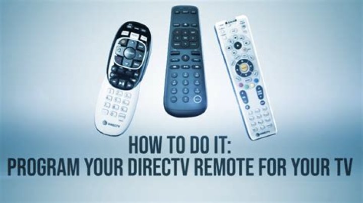 How do I program my directv remote to operate my TV?