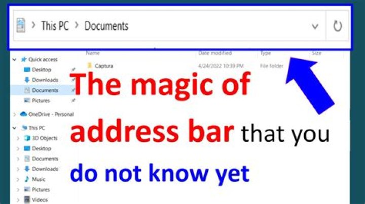 How do I show the address bar in Internet Explorer?