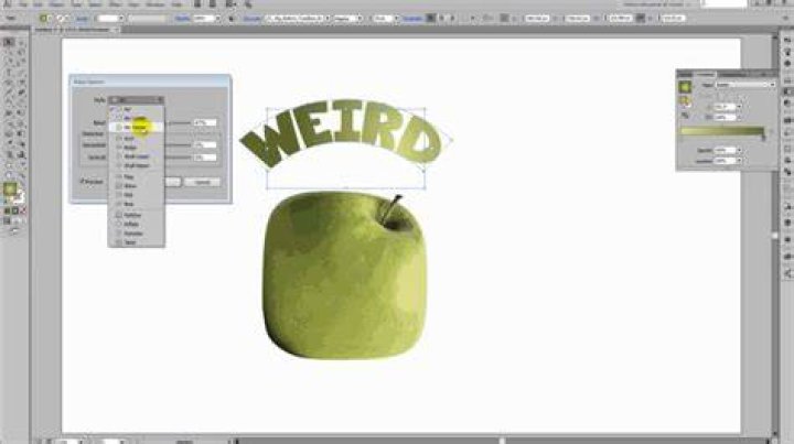 How do you add effects to text in Illustrator?