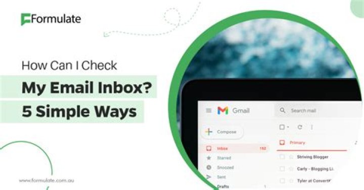 How do you check your email?