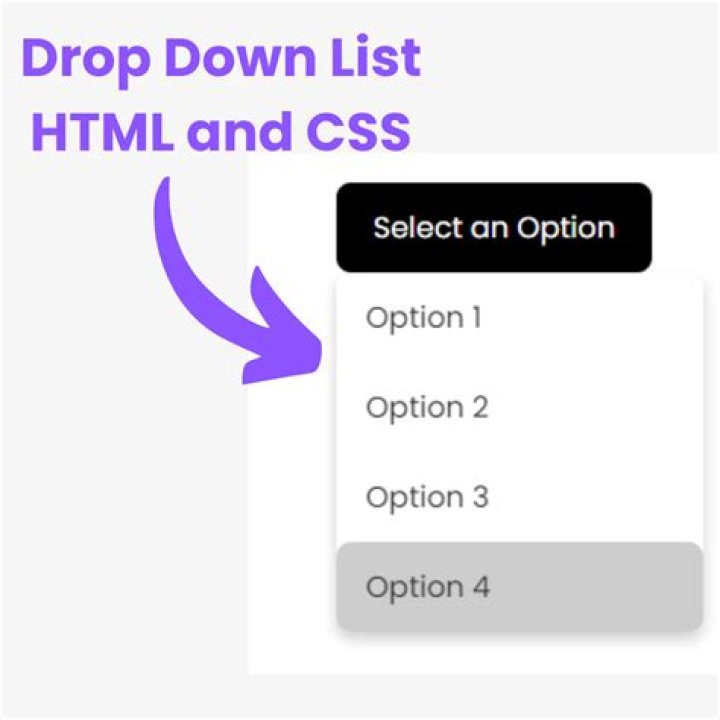 How do you create a drop down menu in HTML?