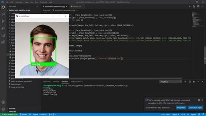 How do you create a face detection program in Python?