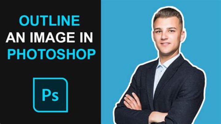 How do you create a simple outline in Photoshop?