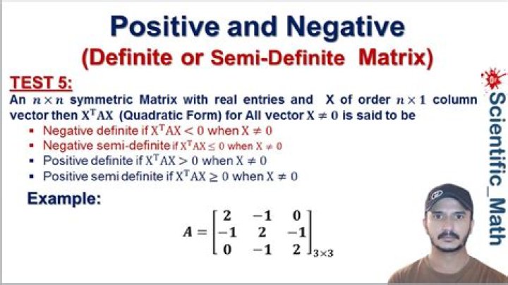 How do you determine if a matrix is positive definite?