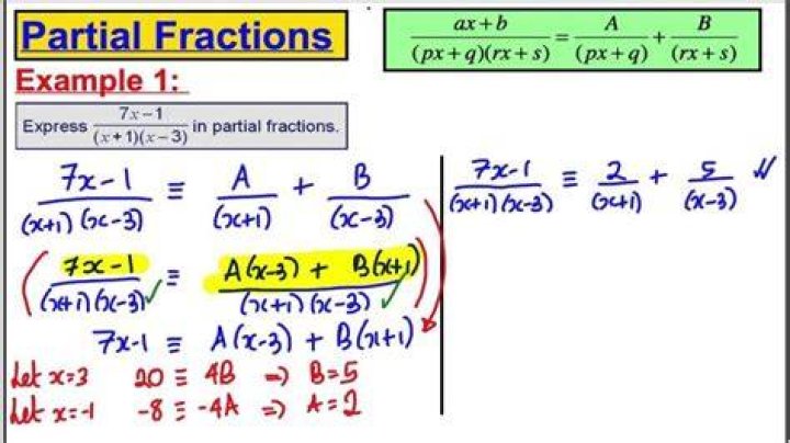 How do you do partial fractions?