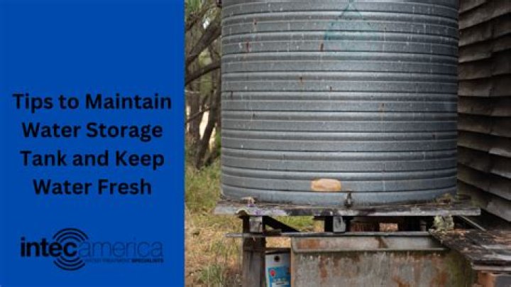 How do you keep water fresh in a storage tank?