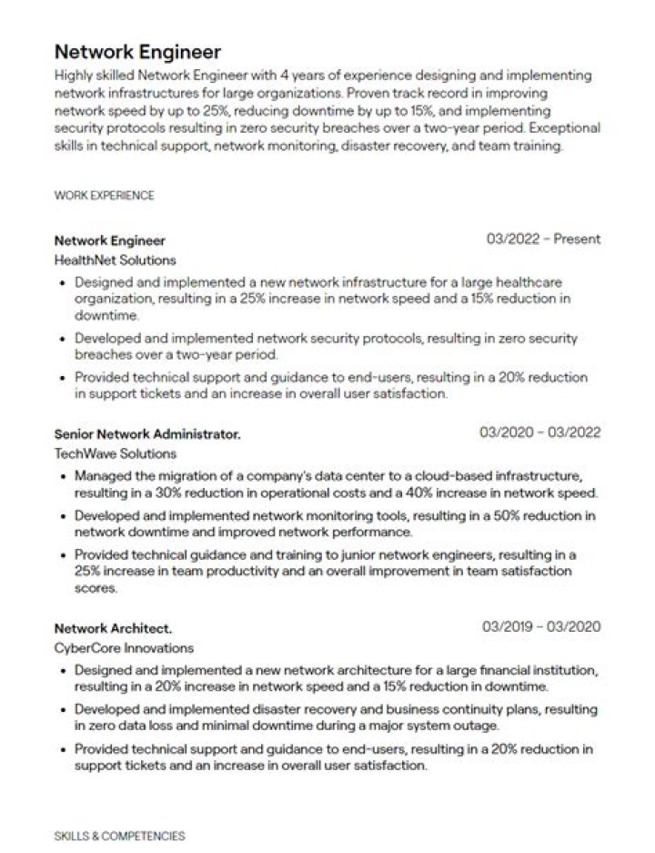 How do you mention networking on a resume?