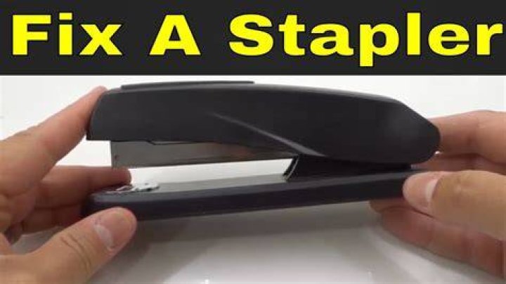 How do you open an old staple gun?