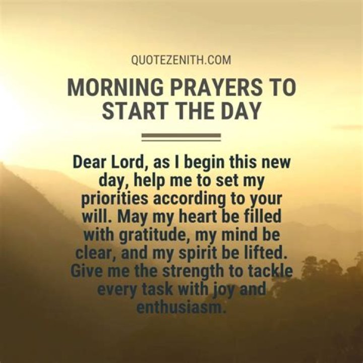 How do you say early morning prayer?