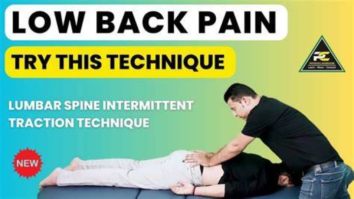 How do you self traction your lower back?