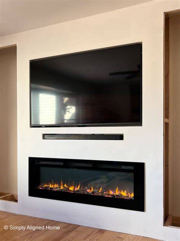 How much space do you need around an electric fireplace insert?