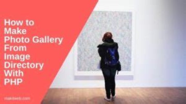 How to make photo gallery from image directory with PHP?