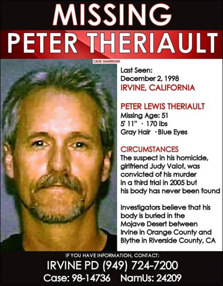Is Peter Theriault Murderer Judy Valot Still In Jail? Pictures In 2022