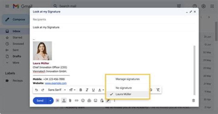 Should I include email signature in replies?