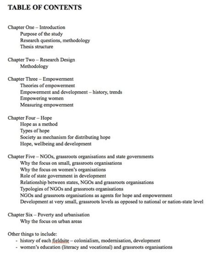 What are the 5 chapters of research?