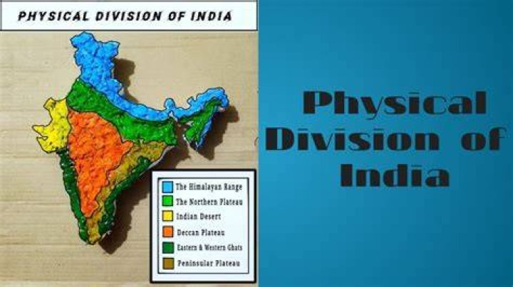What are the 5 physical division of India?
