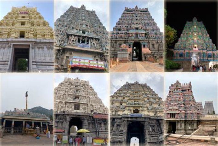 What are the 6 temples of Murugan?