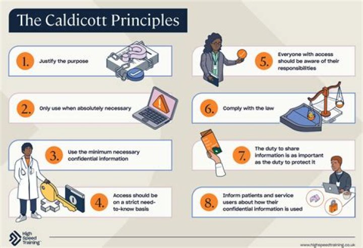 What are the 7 Caldicott principles?