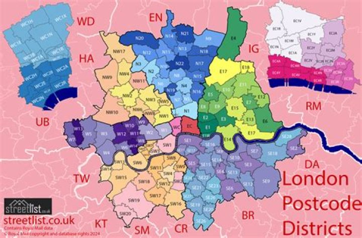 What are the Central London postcodes?