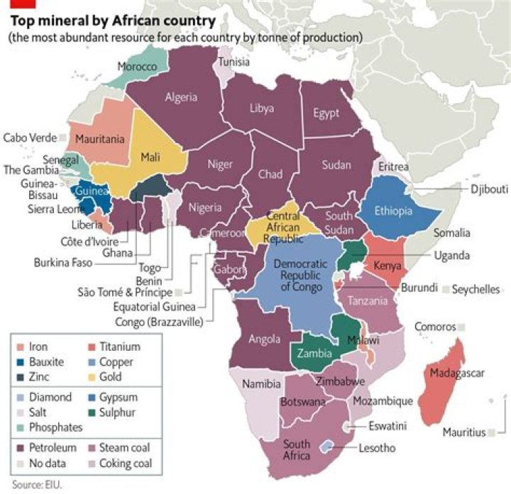 What are the mineral resources in Africa?