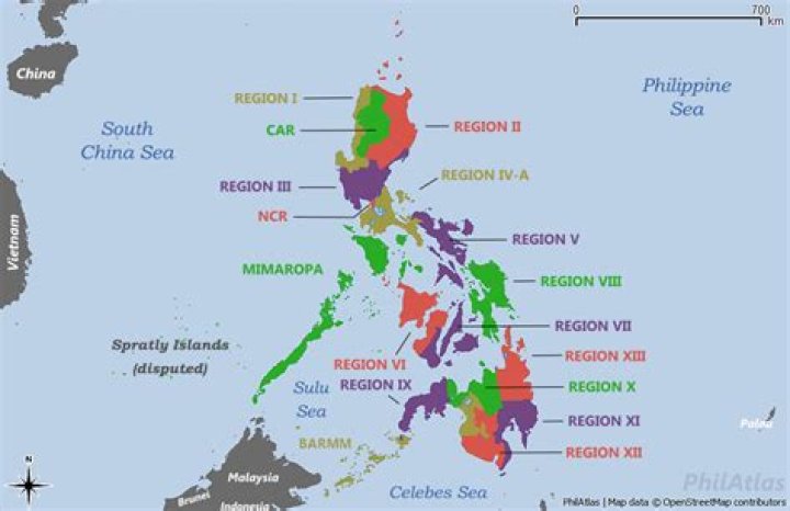 What are the provinces of region 4 in the Philippines?