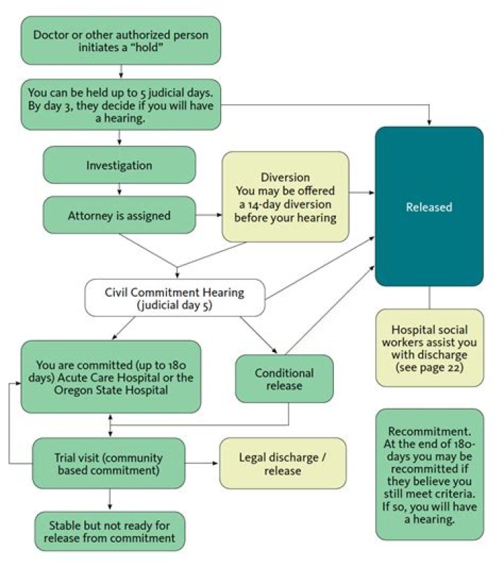 What are the three criteria for civil commitment?
