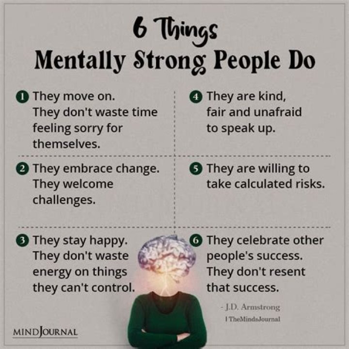 What are things that mentally strong people do?
