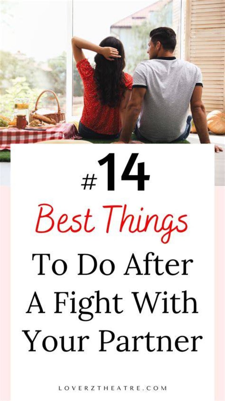 What do you text your partner after a fight?