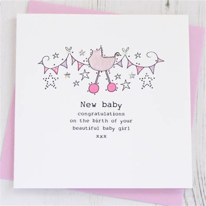 What do you write when a baby girl is born?