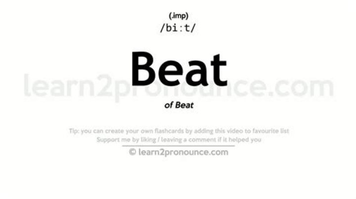 What does beat out mean slang?