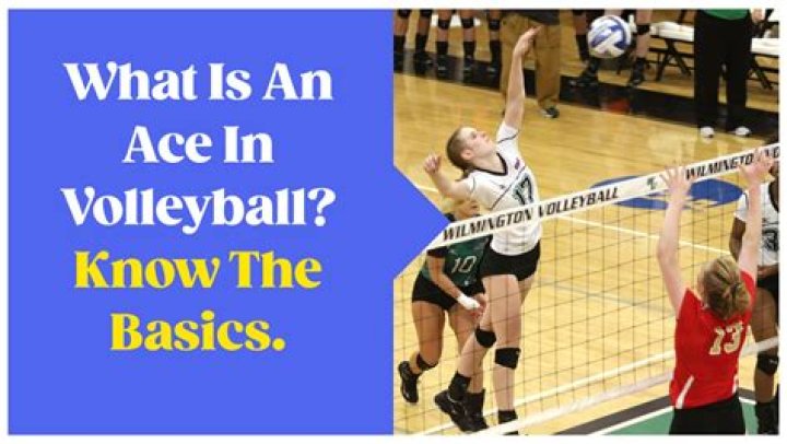 What is a ace in volleyball?
