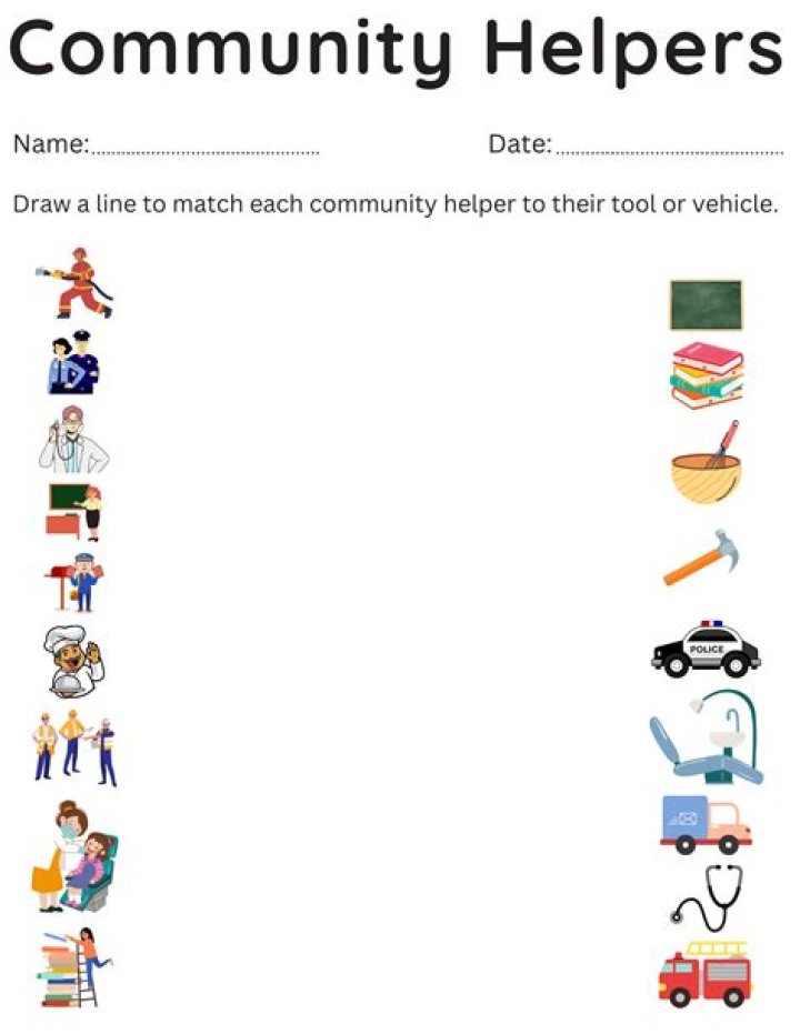 What is a community helper kindergarten?