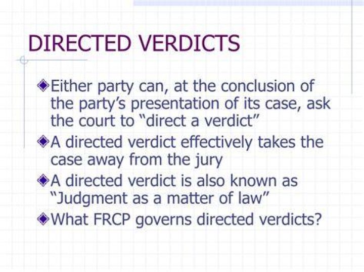 What is a directed verdict in Georgia?