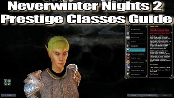 What is a prestige class in Neverwinter Nights?