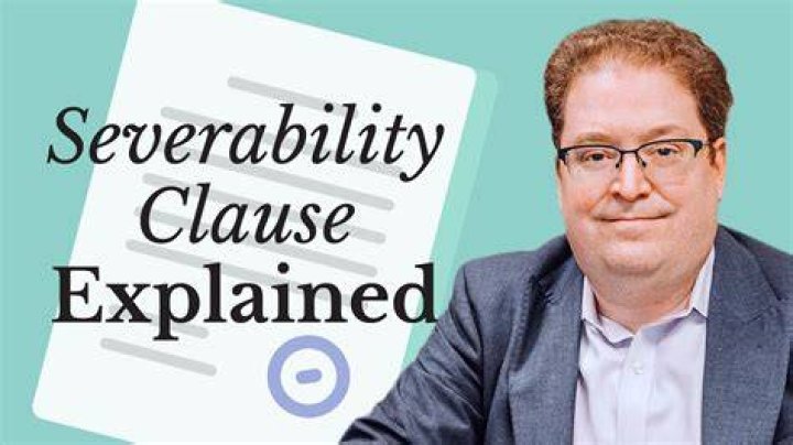 What is a severability clause in insurance?