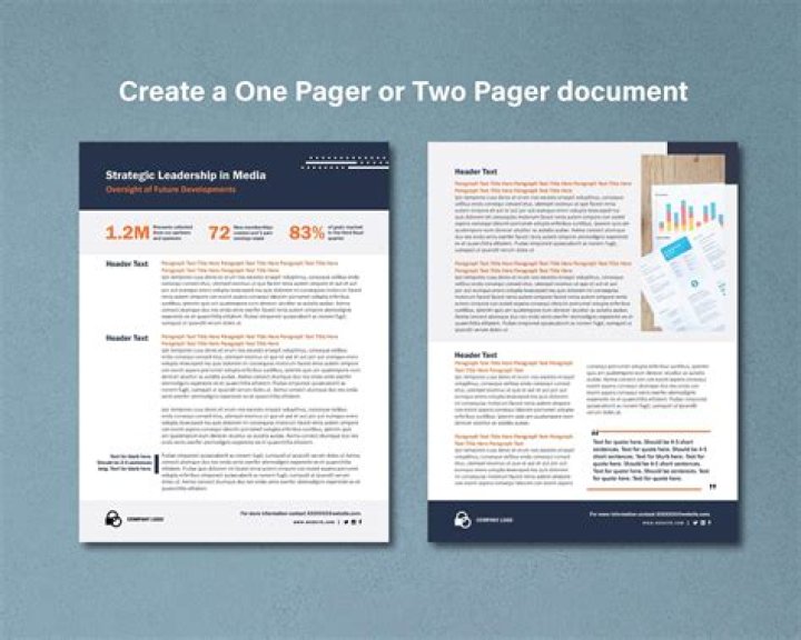 What is a two pager?