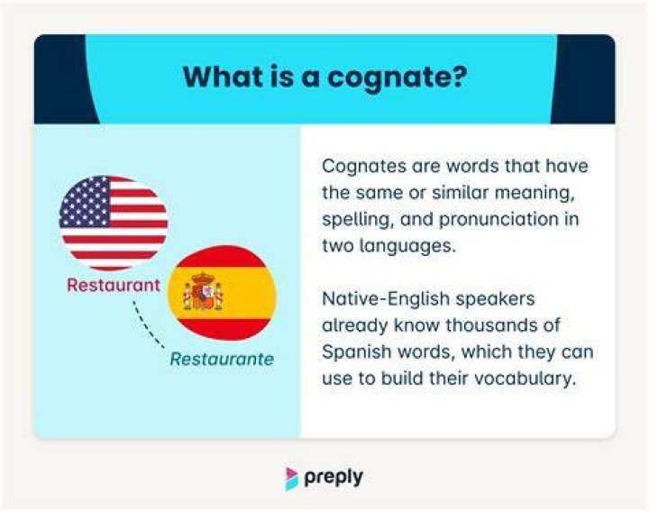 What is an example of a cognate?