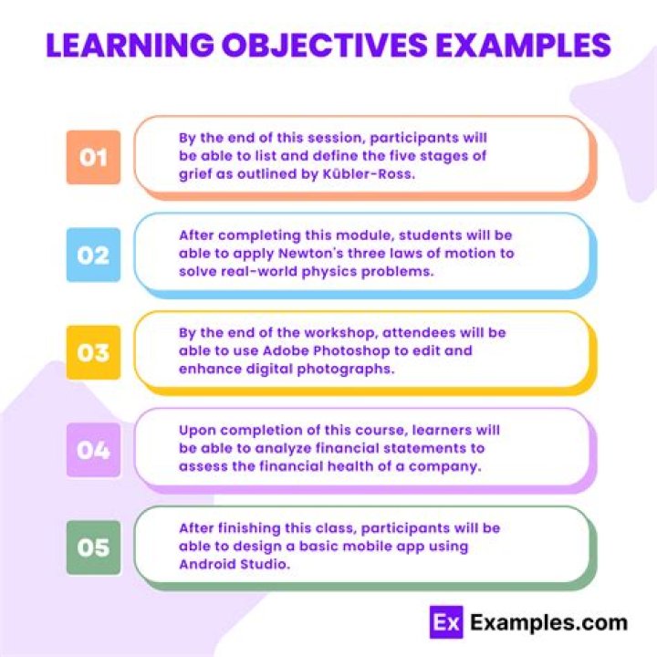 What is an example of an instructional objective?