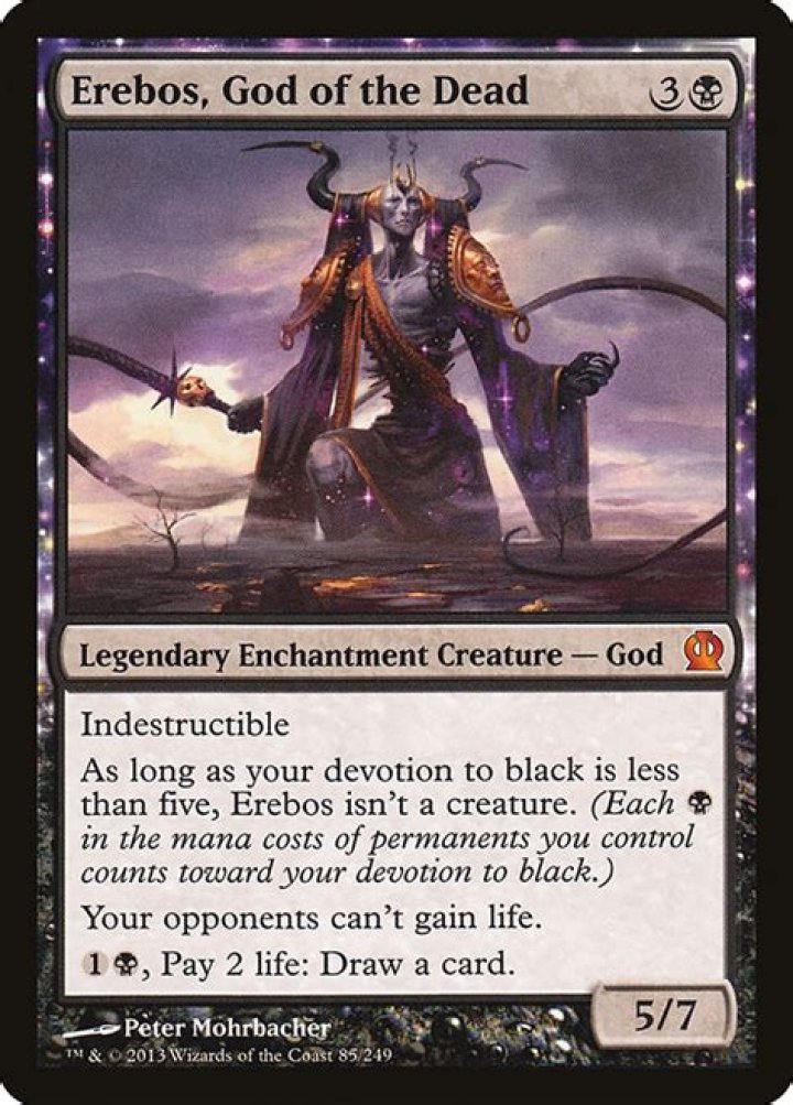 What is Erebos the god of?